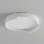 Contemporary Nordic Iron & Acrylic Round LED Flush Mount Ceiling Light With High Light Transmission For Bedroom & Living Room