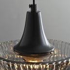 Modern Minimalist Brass & Glass Cylinder 1-Light Pendant Light For Bedroom, Living Room, Dining Room