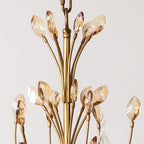 Traditional French Iron & Crystal Branch-shape 6/9/12-light Chandelier for Living Room & Bedroom BulbSquare