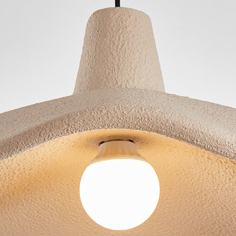 Traditional Japanese Polystyrene Floral 1-Light Pendant Light For Dining Room, Bedroom & Living Room