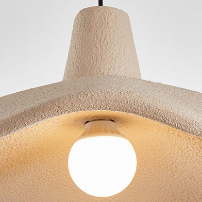 Traditional Japanese Polystyrene Floral 1-Light Pendant Light For Dining Room, Bedroom & Living Room