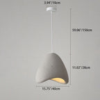 Contemporary Creative Polystyrene Cone Pendant Light 1-light for Dining Room, Bedroom & Living Room