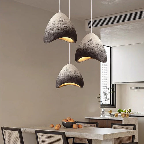 Contemporary Creative Polystyrene Cone Pendant Light 1-light for Dining Room, Bedroom & Living Room