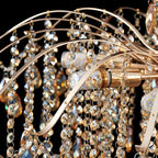Traditional French Crystal & Iron Teardrop 8/10/12/15-light Chandelier for Bedroom & Living Room BulbSquare