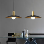 Contemporary Nordic Brass Conical 1-Light Pendant Light For Dining Room, Bedroom And Living Room