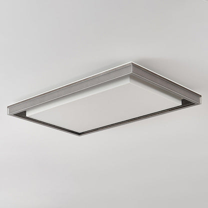 Modern Minimalist Iron Aluminum Acrylic Geometric LED Flush Mount Ceiling Light For Bedroom And Living Room