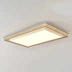 Modern Minimalist Iron Aluminum Acrylic Geometric LED Flush Mount Ceiling Light For Bedroom And Living Room