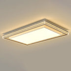 Modern Minimalist Iron Aluminum Acrylic Geometric LED Flush Mount Ceiling Light For Bedroom And Living Room