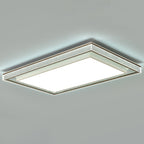 Modern Minimalist Iron Aluminum Acrylic Geometric LED Flush Mount Ceiling Light For Bedroom And Living Room