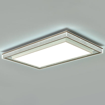 Modern Minimalist Iron Aluminum Acrylic Geometric LED Flush Mount Ceiling Light For Bedroom And Living Room