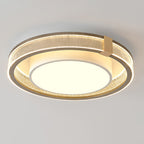 Modern Minimalist Iron Aluminum Acrylic Geometric LED Flush Mount Ceiling Light For Bedroom And Living Room