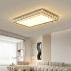 Modern Minimalist Iron Aluminum Acrylic Geometric LED Flush Mount Ceiling Light For Bedroom And Living Room