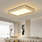 Modern Minimalist Iron Aluminum Acrylic Geometric LED Flush Mount Ceiling Light For Bedroom And Living Room