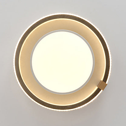 Modern Minimalist Iron Aluminum Acrylic Geometric LED Flush Mount Ceiling Light For Bedroom And Living Room