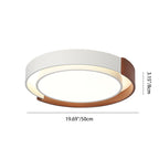 Modern Minimalist Metal PE Round LED Flush Mount Ceiling Light For Bedroom And Living Room