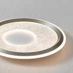 Modern Minimalist Aluminum, Iron & Acrylic Round LED Flush Mount Ceiling Light For Bedroom & Living Room