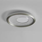 Modern Minimalist Aluminum, Iron & Acrylic Round LED Flush Mount Ceiling Light For Bedroom & Living Room
