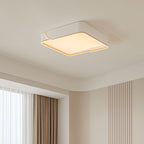 Contemporary Nordic Iron Aluminum & PC Geometric LED Flush Mount Ceiling Light For Bedroom & Living Room