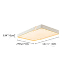 Contemporary Nordic Iron Aluminum & PC Geometric LED Flush Mount Ceiling Light For Bedroom & Living Room