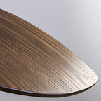 Traditional Japanese Wood Leaf-shaped 1-light Pendant Light for Dining Room, Bedroom & Living Room