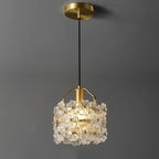 Traditional French Wood Petal 1-Light Pendant Light For Dining Room, Bedroom & Living Room