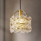 Traditional French Wood Petal 1-Light Pendant Light For Dining Room, Bedroom & Living Room