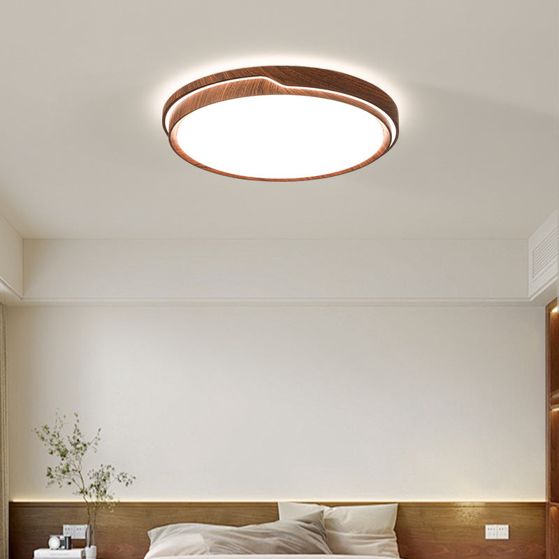 Modern Minimalist Iron & Acrylic Round Square Rectangle LED Flush Mount Ceiling Light For Bedroom & Living Room