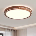 Modern Minimalist Iron & Acrylic Round Square Rectangle LED Flush Mount Ceiling Light For Bedroom & Living Room