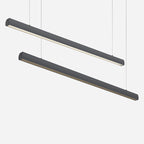 Seamless LED Retina-friendly Pendant Light - Industrial Aluminum Linear Lighting for Home Office