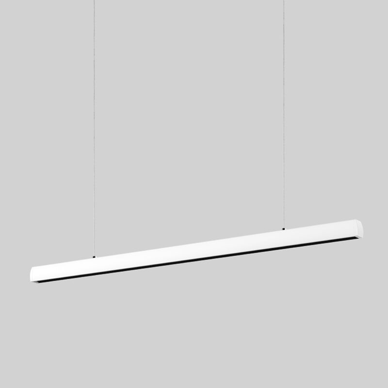 Seamless LED Retina-friendly Pendant Light - Industrial Aluminum Linear Lighting for Home Office