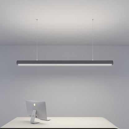 Seamless LED Retina-friendly Pendant Light - Industrial Aluminum Linear Lighting for Home Office