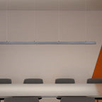 Seamless LED Retina-friendly Pendant Light - Industrial Aluminum Linear Lighting for Home Office