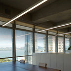 Seamless LED Retina-friendly Pendant Light - Industrial Aluminum Linear Lighting for Home Office