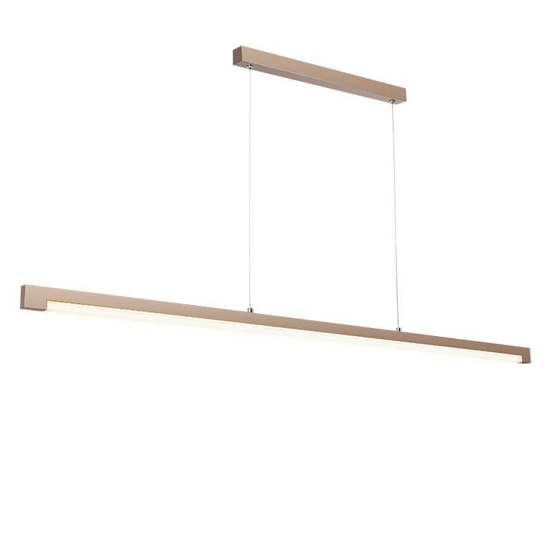 Seamless LED Pendant Light - Modern Minimalist Aluminum Acrylic Design Linear Lighting For Home Office