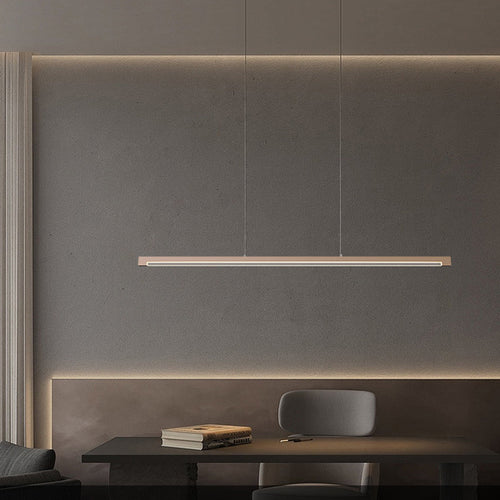 Seamless LED Pendant Light - Modern Minimalist Aluminum Acrylic Design Linear Lighting For Home Office
