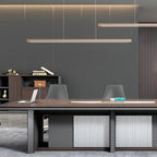 Seamless LED Pendant Light - Modern Minimalist Aluminum Acrylic Design Linear Lighting For Home Office