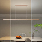Seamless LED Pendant Light - Modern Minimalist Aluminum Acrylic Design Linear Lighting For Home Office