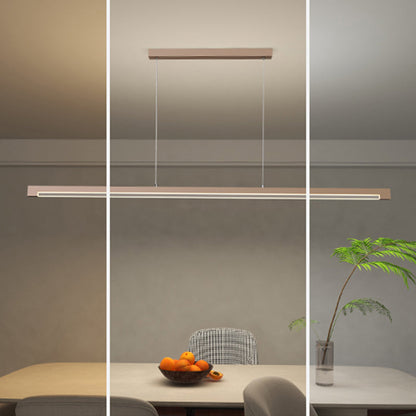 Seamless LED Pendant Light - Modern Minimalist Aluminum Acrylic Design Linear Lighting For Home Office