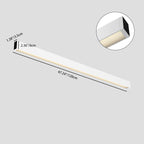 Retina-Friendly Industrial Office Linear Light - Industrial Style & Seamless Splicing Flush Mount Ceiling Light For Home Office