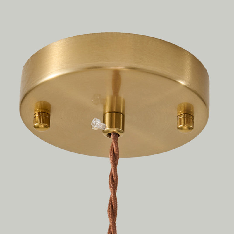 Traditional Chinese Hardware Solid Wood Fabric Lantern 1-Light Pendant Light For Living Room & Bedroom