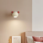 Lumendat Contemporary Creative Iron Cartoon Bear Kids LED Wall Sconce Lamp For Bedroom Lumendat