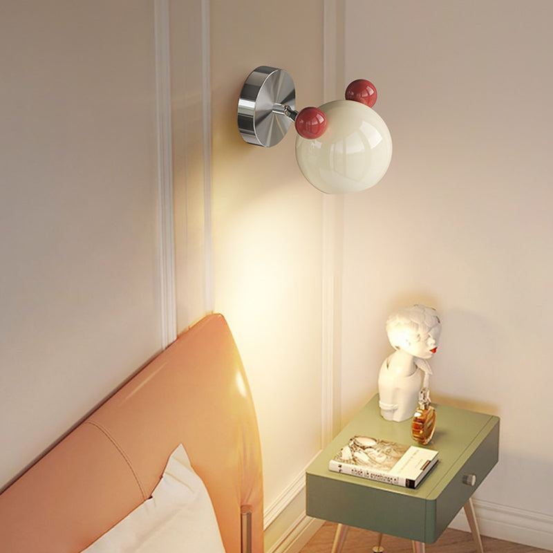 Lumendat Contemporary Creative Iron Cartoon Bear Kids LED Wall Sconce Lamp For Bedroom Lumendat