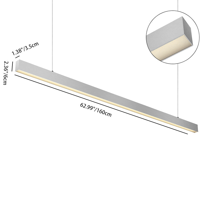 Architectural LED Linear Light - Anti-glare Pendant Light for Home Office