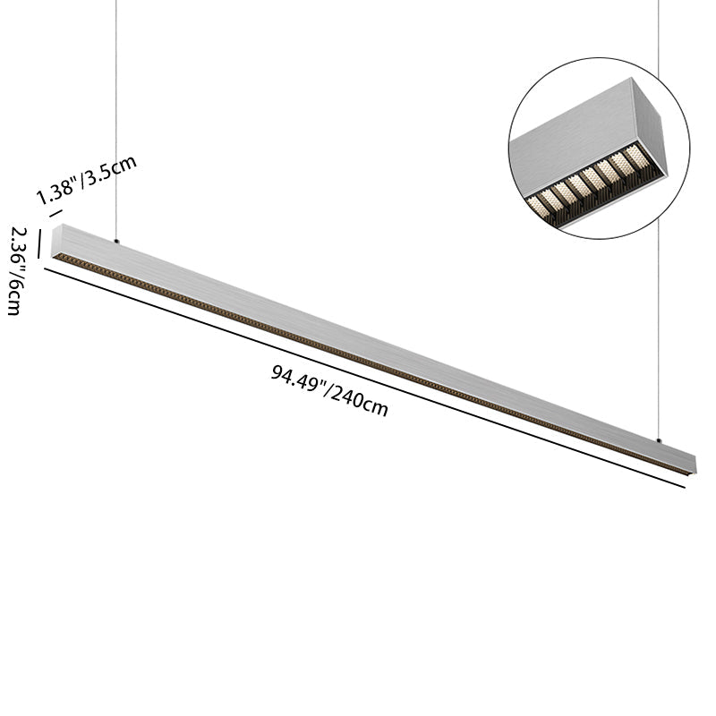 Architectural LED Linear Light - Anti-glare Pendant Light for Home Office SCON