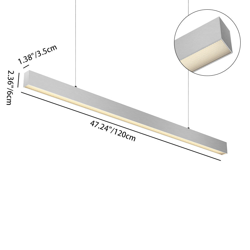 Architectural LED Linear Light - Anti-glare Pendant Light for Home Office SCON