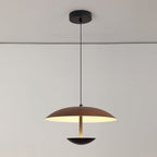 Contemporary Creative Iron Semi-circle Ufo Shape LED Pendant Light for Bedroom & Living Room BulbSquare