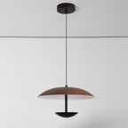 Contemporary Creative Iron Semi-circle Ufo Shape LED Pendant Light for Bedroom & Living Room BulbSquare