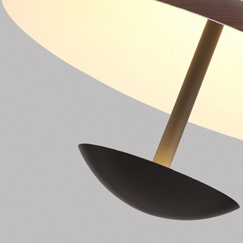 Contemporary Creative Iron Semi-circle Ufo Shape LED Pendant Light for Bedroom & Living Room BulbSquare