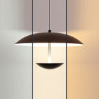 Contemporary Creative Iron Semi-circle Ufo Shape LED Pendant Light for Bedroom & Living Room BulbSquare