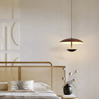 Contemporary Creative Iron Semi-circle Ufo Shape LED Pendant Light for Bedroom & Living Room BulbSquare